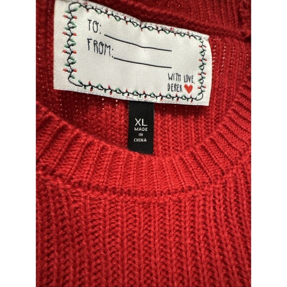 Derek Heart Girl L Sweater Dress Holiday Long Sleeve Sz XL - Picture 3 of 8